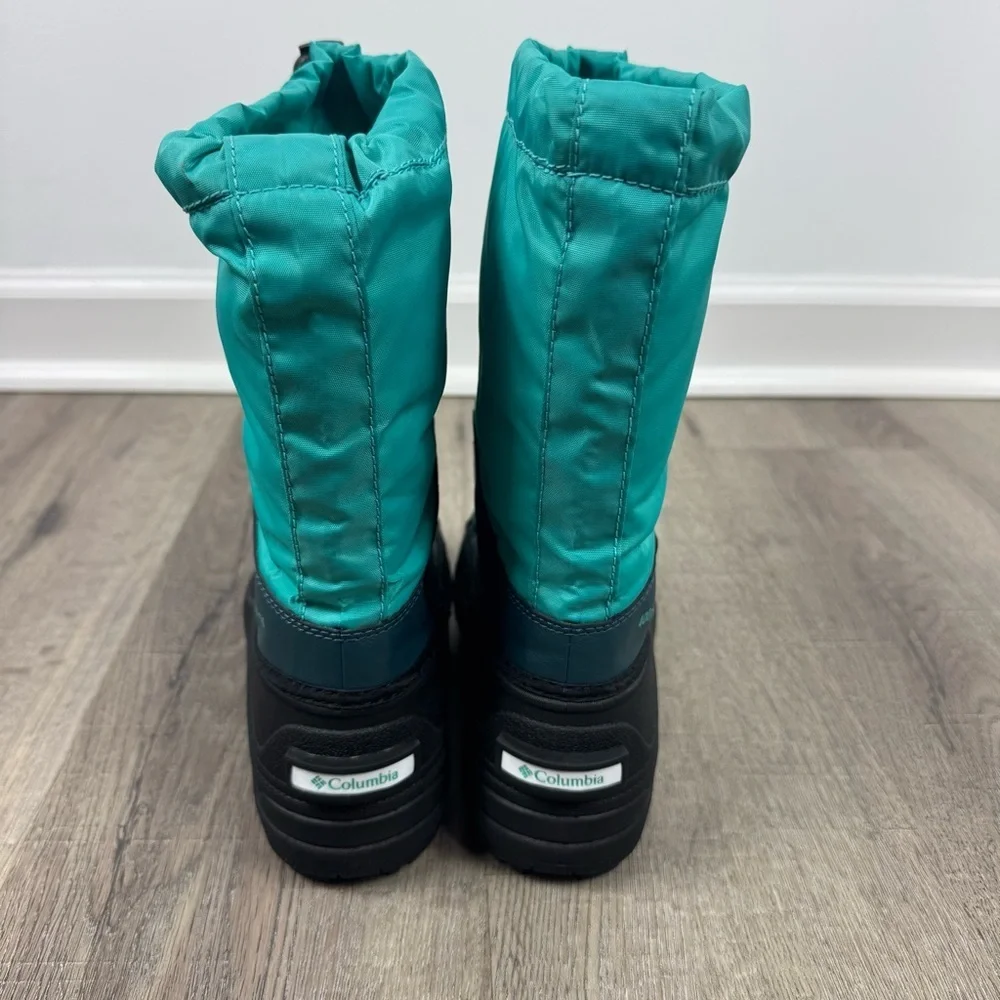 Columbia Powderbug Snow Boots Youth Size 4 Waterproof Winter Boots Aqua 400g